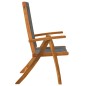 vidaXL Set Pranzo da Giardino 9pz Legno Massello di Acacia e Textilene vidaXL Set Pranzo da Giardino 9pz Legno Massello di Acacia e Textilene
