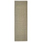 vidaXL Tappeto in Sisal Naturale 80x250 cm Verde vidaXL Tappeto in Sisal Naturale 80x250 cm Verde