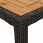 vidaXL Set Pranzo da Giardino 7 pz Nero con Cuscini Polyrattan Acacia vidaXL Set Pranzo da Giardino 7 pz Nero con Cuscini Polyrattan Acacia