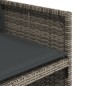 vidaXL Set da Pranzo da Giardino 11pz con Cuscini in Polyrattan Grigio vidaXL Set da Pranzo da Giardino 11pz con Cuscini in Polyrattan Grigio