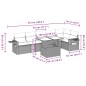 vidaXL Set Divani da Giardino con Cuscini 7pz Nero Polyrattan vidaXL Set Divani da Giardino con Cuscini 7pz Nero Polyrattan
