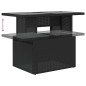 vidaXL Set Divano da Giardino 6 pz con Cuscini Nero in Polyrattan vidaXL Set Divano da Giardino 6 pz con Cuscini Nero in Polyrattan