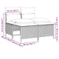 vidaXL Set Divano da Giardino 4 pz con Cuscini Marrone in Polyrattan vidaXL Set Divano da Giardino 4 pz con Cuscini Marrone in Polyrattan