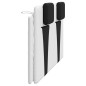 vidaXL Cuscino Testiera Bianco e Nero 160 cm in Similpelle vidaXL Cuscino Testiera Bianco e Nero 160 cm in Similpelle