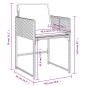 vidaXL Set da Pranzo da Giardino 7 pz con Cuscini in Polyrattan Grigio vidaXL Set da Pranzo da Giardino 7 pz con Cuscini in Polyrattan Grigio