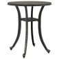 vidaXL Tavolo da Giardino Bronzo Ø48x53 cm in Alluminio Pressofuso vidaXL Tavolo da Giardino Bronzo Ø48x53 cm in Alluminio Pressofuso