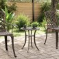 vidaXL Tavolo da Giardino Bronzo Ø48x53 cm in Alluminio Pressofuso vidaXL Tavolo da Giardino Bronzo Ø48x53 cm in Alluminio Pressofuso