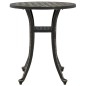 vidaXL Tavolo da Giardino Bronzo Ø48x53 cm in Alluminio Pressofuso vidaXL Tavolo da Giardino Bronzo Ø48x53 cm in Alluminio Pressofuso