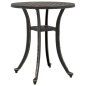 vidaXL Tavolo da Giardino Bronzo Ø48x53 cm in Alluminio Pressofuso vidaXL Tavolo da Giardino Bronzo Ø48x53 cm in Alluminio Pressofuso