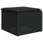 vidaXL Set Divani da Giardino con Cuscini 8 pz Nero in Polyrattan vidaXL Set Divani da Giardino con Cuscini 8 pz Nero in Polyrattan