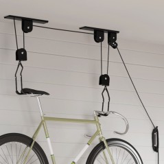 vidaXL Sollevatori per Bici con Supporto a Soffitto 2 pz 20 kg