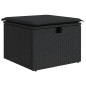 vidaXL Set Divani da Giardino 9 pz con Cuscini Nero in Polyrattan vidaXL Set Divani da Giardino 9 pz con Cuscini Nero in Polyrattan