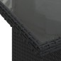 vidaXL Set Divani da Giardino 9 pz con Cuscini Nero in Polyrattan vidaXL Set Divani da Giardino 9 pz con Cuscini Nero in Polyrattan