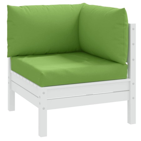 vidaXL Cuscini per Pallet 3 pz Verde Mélange in Tessuto