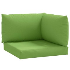 vidaXL Cuscini per Pallet 3 pz Verde Mélange in Tessuto