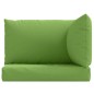 vidaXL Cuscini per Pallet 3 pz Verde Mélange in Tessuto