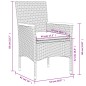 vidaXL Set da Pranzo da Giardino 9 pz con Cuscini Polyrattan e Vetro vidaXL Set da Pranzo da Giardino 9 pz con Cuscini Polyrattan e Vetro