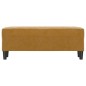 Panca marrone 100x35x41 cm in Velluto Panca marrone 100x35x41 cm in Velluto