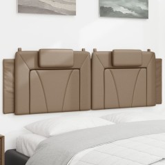 vidaXL Cuscino Testiera Cappuccino 160 cm in Similpelle