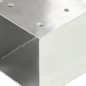 vidaXL Connettore per Pali a Forma di T in Metallo Zincato 81x81 mm vidaXL Connettore per Pali a Forma di T in Metallo Zincato 81x81 mm