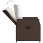 vidaXL Set da Pranzo da Giardino 9pz con Cuscini Marrone in Polyrattan vidaXL Set da Pranzo da Giardino 9pz con Cuscini Marrone in Polyrattan