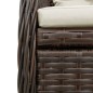 vidaXL Set da Pranzo da Giardino 9pz con Cuscini Marrone in Polyrattan vidaXL Set da Pranzo da Giardino 9pz con Cuscini Marrone in Polyrattan