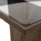 vidaXL Set da Pranzo da Giardino 9pz con Cuscini Marrone in Polyrattan vidaXL Set da Pranzo da Giardino 9pz con Cuscini Marrone in Polyrattan