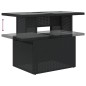 vidaXL Set Divani da Giardino 5 pz con Cuscini in Polyrattan Nero vidaXL Set Divani da Giardino 5 pz con Cuscini in Polyrattan Nero