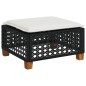vidaXL Set Divani da Giardino con Cuscini 8 pz Nero in Polyrattan vidaXL Set Divani da Giardino con Cuscini 8 pz Nero in Polyrattan