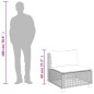 vidaXL Set Divani da Giardino con Cuscini 8 pz Nero in Polyrattan vidaXL Set Divani da Giardino con Cuscini 8 pz Nero in Polyrattan