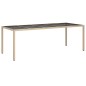 vidaXL Set da Pranzo da Giardino 9 pz con Cuscini Polyrattan e Vetro vidaXL Set da Pranzo da Giardino 9 pz con Cuscini Polyrattan e Vetro
