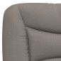 vidaXL Letto con Materasso Tortora 90x190 cm in Tessuto