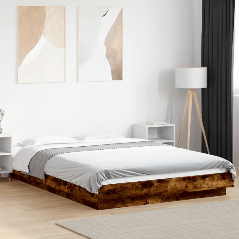 vidaXL Giroletto Rovere Fumo 140x190 cm in Legno Multistrato vidaXL Giroletto Rovere Fumo 140x190 cm in Legno Multistrato