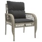 vidaXL Set Divano da Giardino 4pz con Cuscini Grigio Chiaro Polyrattan vidaXL Set Divano da Giardino 4pz con Cuscini Grigio Chiaro Polyrattan