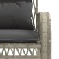 vidaXL Set Divano da Giardino 4pz con Cuscini Grigio Chiaro Polyrattan vidaXL Set Divano da Giardino 4pz con Cuscini Grigio Chiaro Polyrattan
