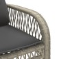 vidaXL Set Divano da Giardino 4pz con Cuscini Grigio Chiaro Polyrattan vidaXL Set Divano da Giardino 4pz con Cuscini Grigio Chiaro Polyrattan
