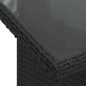 vidaXL Set Divani da Giardino 10pz con Cuscini in Polyrattan Nero vidaXL Set Divani da Giardino 10pz con Cuscini in Polyrattan Nero