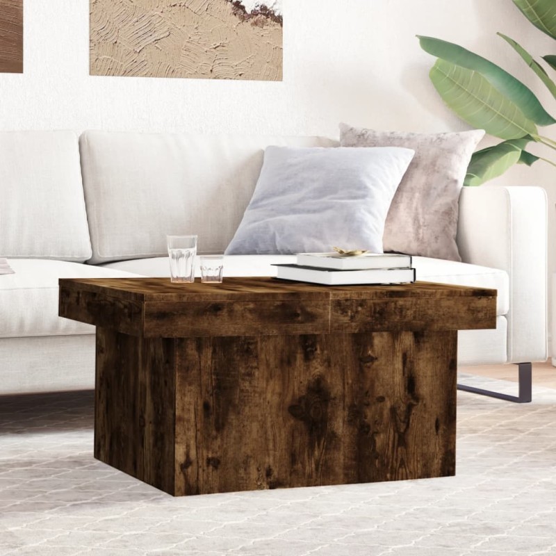 vidaXL Tavolino da Salotto Rovere Fumo 100x55x40 cm Legno Multistrato