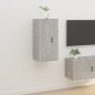 Mobile Porta TV a Parete Grigio Cemento 40x34,5x80 cm Mobile Porta TV a Parete Grigio Cemento 40x34,5x80 cm