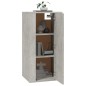 Mobile Porta TV a Parete Grigio Cemento 40x34,5x80 cm Mobile Porta TV a Parete Grigio Cemento 40x34,5x80 cm