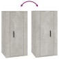 Mobile Porta TV a Parete Grigio Cemento 40x34,5x80 cm Mobile Porta TV a Parete Grigio Cemento 40x34,5x80 cm