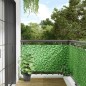 vidaXL Paravento da Balcone con Aspetto Pianta Verde 500x75 cm PVC