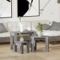 Tavolini Impilabili 3 pz Grigio Sonoma in Legno Multistrato Tavolini Impilabili 3 pz Grigio Sonoma in Legno Multistrato