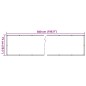 vidaXL Paravento da Balcone con Aspetto Pianta Verde 500x75 cm PVC
