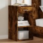 vidaXL Comodino Rovere Fumo 35x34x65 cm in Legno Multistrato vidaXL Comodino Rovere Fumo 35x34x65 cm in Legno Multistrato