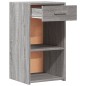 vidaXL Comodino Grigio Sonoma 35x34x65 cm in Legno Multistrato vidaXL Comodino Grigio Sonoma 35x34x65 cm in Legno Multistrato