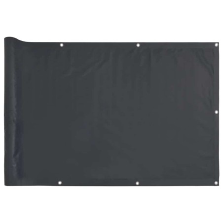 vidaXL Paravento da Balcone Antracite 600x75 cm in PVC
