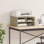 vidaXL Supporto Stampante Rovere Sonoma 49x40x22,5cm Legno Multistrato vidaXL Supporto Stampante Rovere Sonoma 49x40x22,5cm Legno Multistrato