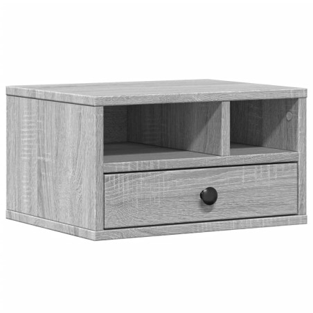 vidaXL Supporto Stampante Grigio Sonoma 40x32x22,5cm Legno Multistrato