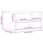 vidaXL Supporto Stampante Grigio Sonoma 40x32x22,5cm Legno Multistrato vidaXL Supporto Stampante Grigio Sonoma 40x32x22,5cm Legno Multistrato